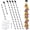 12 clips 4 pack, variant on Chip Hanger Strips Hooks Display Hanging 16.5" with 6 Chip Greeting Card Party Merchandise Vendors Potato Bag Holder Snack Candy Portable Retail Organizer Storage Metal with Label Header 4 Pack