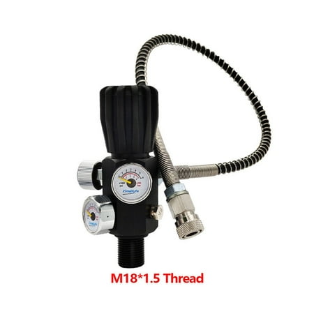 

M18X1.5 Air Tank Dual Gauge Charging Valve Fill Station Adapter 50Cm Hose 400Bar