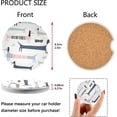 thumbnail image 3 of GZHJMY Cute Navy Blue Dachshund Car Coasters-2 Pack, Absorbent Ceramic Coasters for Auto,Drink Cup Holder Coasterswith A Finger Notch for Easy Removal, 3 of 6