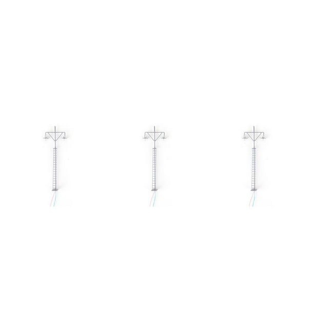 Toystoory Modelo de luz de ferrocarril Modos de blanco cálido Miniatura Mini farola LED Lámparas de parque ligeras Decoraciones Gris (Luz Type1 NO1