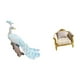 thumbnail image 5 of Escultura De Pavo Real En Miniatura, Adorno De Sofá, Decoración De Jardín, Artesanía, Figura, Estatua Para El Hogar, Patio, Casa De Muñecas, Modelo De Madera, Muebles De Simulación,, 5 of 8