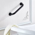 thumbnail image 3 of Barra de apoyo para baño, manija de seguridad para ducha, barra de apoyo antideslizante de 30 cm para baño, bañera, inodoro (negro), 3 of 5