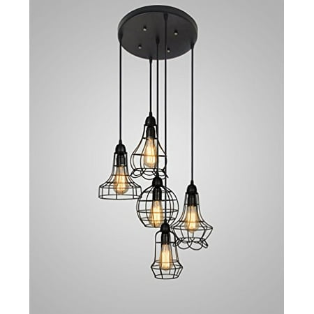 Electro Bp Rustic Barn Metal Chandelier Max 200w With 5 Light Black Electro Bp Rustic Barn Metal Chandelier Max 200w With 5 Light Black Finish Bulb Included Com