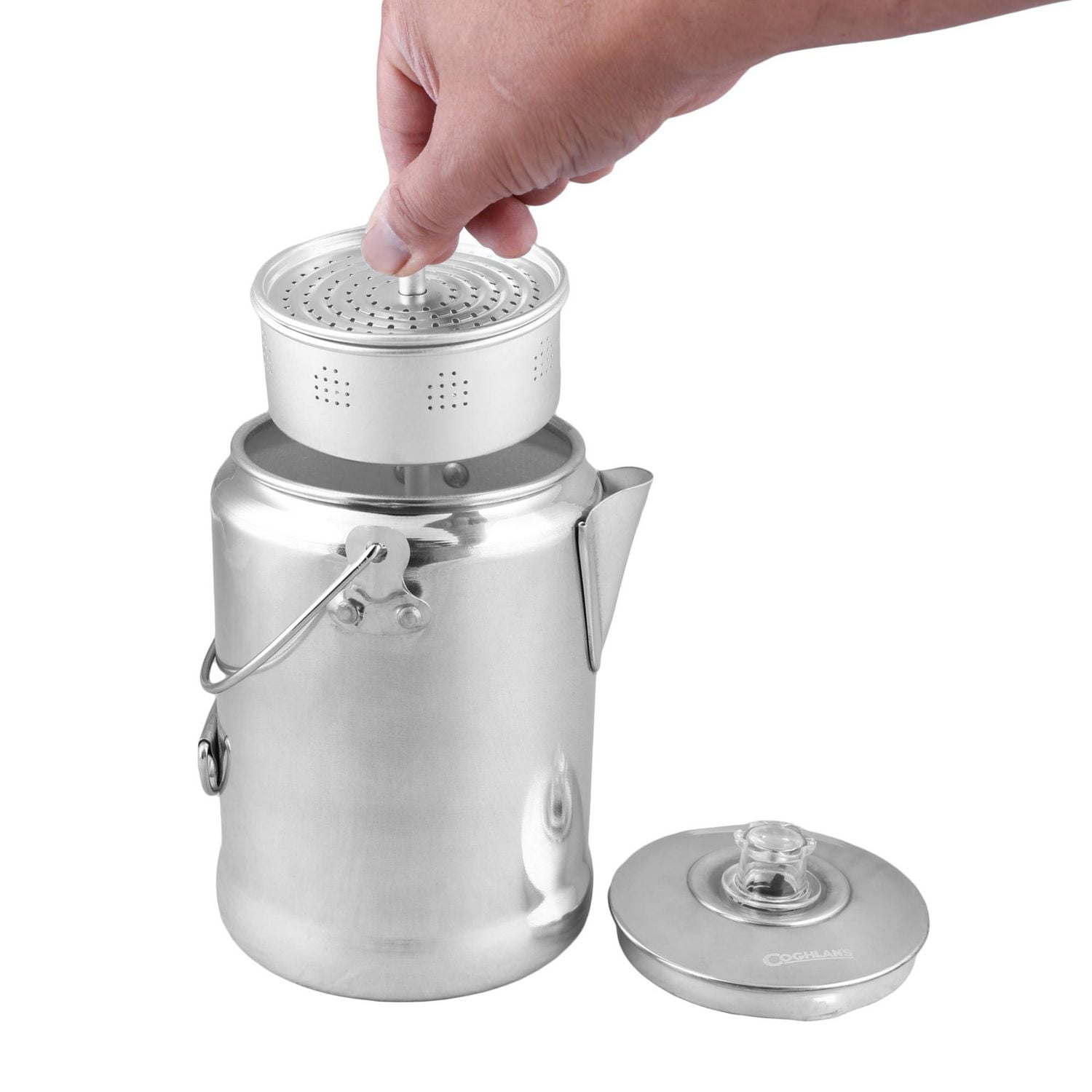 Coghlan's Aluminum Coffee Pot - 9 Cup, Lightweight and rustproof percolator