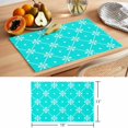thumbnail image 6 of Teal Green Checkered Placemats Set of 4 Farmhouse Plaid Modern Art Place Mats Indoor Wipeable Table Mats Washable Cloth Dining Table Placemats for Kitchen Holiday Party Home Decor 13x19 Inch, 6 of 9
