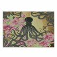 thumbnail image 1 of Octopus Cutting Board, Kraken Roses Leaves Tentacles Vintage Antiqued Sea Life Theme, Decorative Tempered Glass Cutting and Serving Board, Small Size, Pale Brown Pink, by Ambesonne, 1 of 1