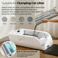 thumbnail image 4 of imerelez Smart Cat Litter Box – Wide Opening Auto-Clean for Extra Large Cats (71-90lbs), ABS Material, Wifi/App Control with LED Display, Cream White, 29.9”L x19.6”W x19.6”H, 4 of 10