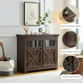 thumbnail image 4 of roomfitters 2 Doors Cabinet Large Buffet Sideboard Cabinet Bar Wine Cabinet for Entryway Living Room Buffet Cabinet Table Coffee Bar Wine Bar Storage Cabinet for Dining Room Espresso, 4 of 9