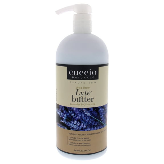 Ultra Sheer Lyte Butter - Lavender and Chamomile by Cuccio Naturale for Unisex - 32 oz Body Butter