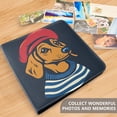 thumbnail image 4 of FORMRS 3 Ring Photo Album 4"x6" Self Adhesive Large Capacity PU Leather Cover, Blue Dog Artist, 4 of 8