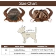thumbnail image 2 of UOSIA Halloween Dog Horn Wig Soft Bull Dog Costumes Winter Warm Hat Dog Wig Clothes, 2 of 7