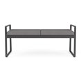 thumbnail image 4 of Gansett Reception Waiting Room 2-Seat Bench / Charcoal Steel / Light Gray, 4 of 7