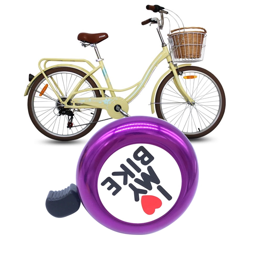 Shisuyan Motor Bike Bell Aluminum Purple Crisp Ringtone Bicycle