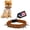 Brown, variant on CoyoteCollar Spiked Dog Collar - Brown Small Adjustable and Studded for Protection Against Coyotes and Aggressive Dogs