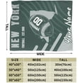 thumbnail image 2 of Custom New York 1 Blanket Gifts for Men Women Personalized Fans Add Name and Number Throw Blankets, 30" X 40",40" X 50", 50" X 60", 60" X 80", 2 of 6