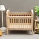 thumbnail image 3 of Cuna de bebé de madera con bambú a escala 1:12 de Dollhouse Furniture, 3 of 3