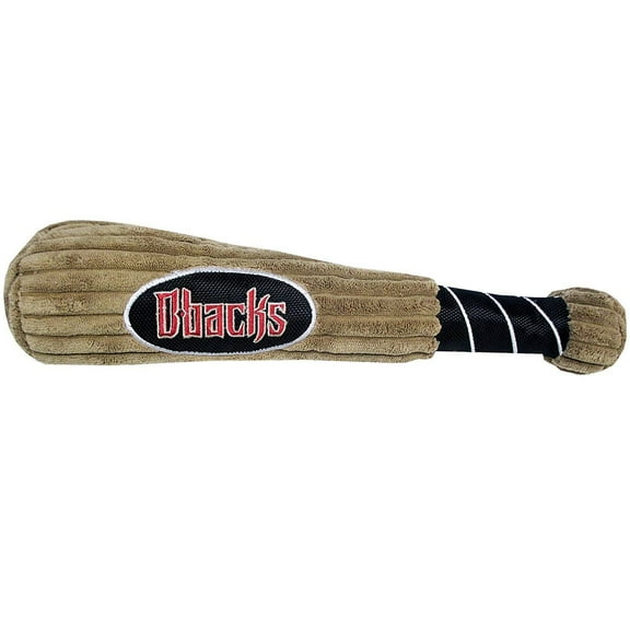 MLB Arizona Diamondbacks Bat Toy for Dogs & Cats - Plush Pet Toy with Inner Squeaker
