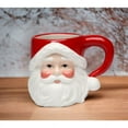 thumbnail image 2 of Ceramic Santa Mugs Set of 4 Christmas Holiday  14 oz, 2 of 3