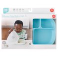 thumbnail image 4 of Bumkins Baby, Silicone Grip Dish with Lid, 5-Section Toddler & Kids Plate (Blue), 4 of 6