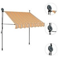 thumbnail image 4 of vidaXL Manual Retractable Awning with LED and Folding Arm Multi Colors/Sizes, 4 of 11