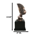 thumbnail image 3 of Rainforest Silverback Gorilla Head Bust Statue in Bronze Electroplated Finish, 3 of 11