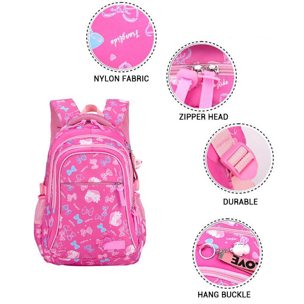 Sac à Dos Fille Avec Boîte à Lunch Et Nœud Kawaii - 3 Pièces, Grande Capacité, Style Y2K Preppy, Dimensions 45x30x16 Cm - 10