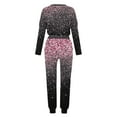 thumbnail image 5 of yardsong Women’S Lounge Sets 2 Piece Sweatsuit Outfit Fall Long Sleeve Sequin Print Long Sleeve and Sweatpants Tracksuit Travel Workout Jogger Sets, 5 of 5