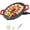 12in, variant on Nonstick Electric Comal, Indoor Grill Electric Smokeless Set, Comal Electrico Para Tortillas, Round Electric Griddle Adjustable Temp, Portable Korean Bbq Grill for Pan Searing Steak