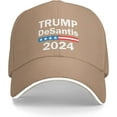 Republican Ticket Trump Desantis 2024 Baseball Cap Men Women Cowboy hat