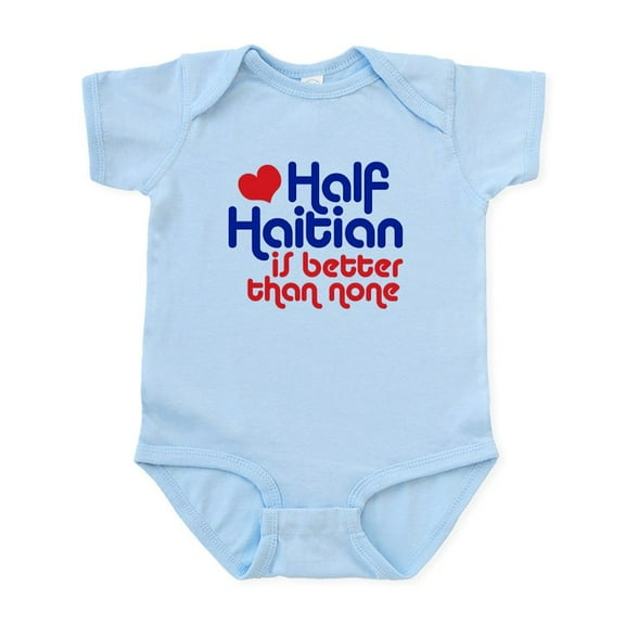CafePress - Half Haitian Infant Bodysuit - Baby Light Bodysuit, Size Newborn - 24 Months