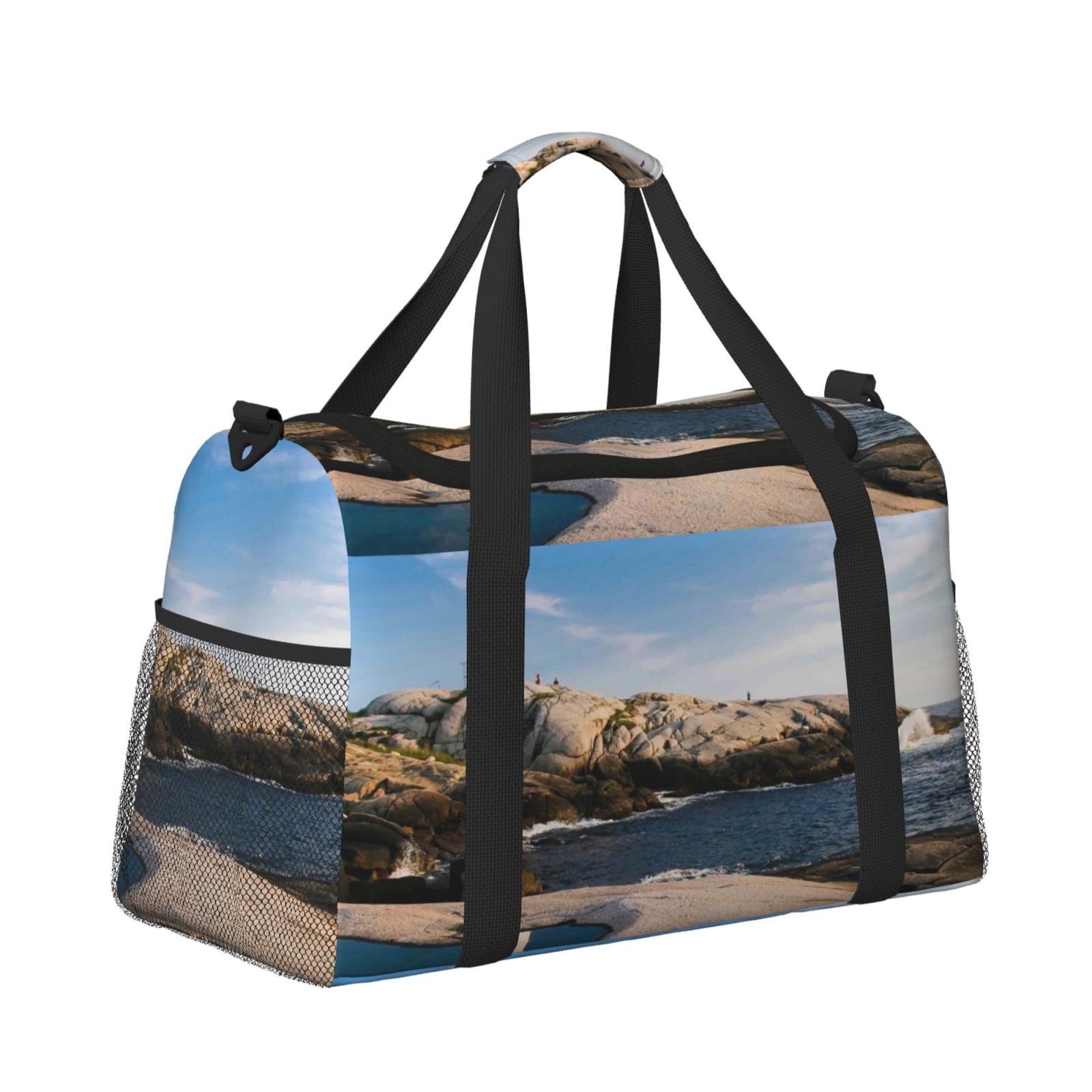Fuzoiu Lighthouse Print Travel Duffle Bag,Carry On Tote Bags,Duffel Bag,Sport Gym Bag, Hospital Bag for Labor and Delivery, Overnight Bag,Luggage Bag