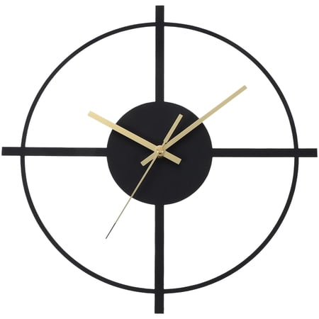 Uxcell Vintage Wall Clock 12 Inch, Ornate Metal Clock Silent Non-Ticking Roman Numerals Elegant Farmhouse Living Room Bedroom Office Decor, JSCC010