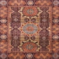 thumbnail image 1 of Ahgly Company Indoor Square Abstract Fire Brick Red Abstract Area Rugs, 7' Square, 1 of 6