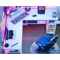 thumbnail image 3 of GUNAITO Bureau de Jeu en L avec Support pour CPU, Bureau d'Ordinateur d'Angle Moderne de 61 Pouces, Bureau de Bureau Réversible à 4 Niveaux, Fibre de Carbone Blanche, 3 of 8