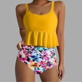 thumbnail image 1 of Traje de baño vintage estampado para mujer, traje de baño conservador, traje de baño de bikini con falda de playa estampada para mujer, traje de baño de nailon para mujer, 1 of 4