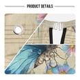 thumbnail image 4 of Waterproof Hair-Resistant Barber Cape, Adjustable Haircut Cape for Men & Women, Home Salon Hairdressing Cape for Hair Coloring Perming Blue Butterfly and Music Notes, 4 of 8