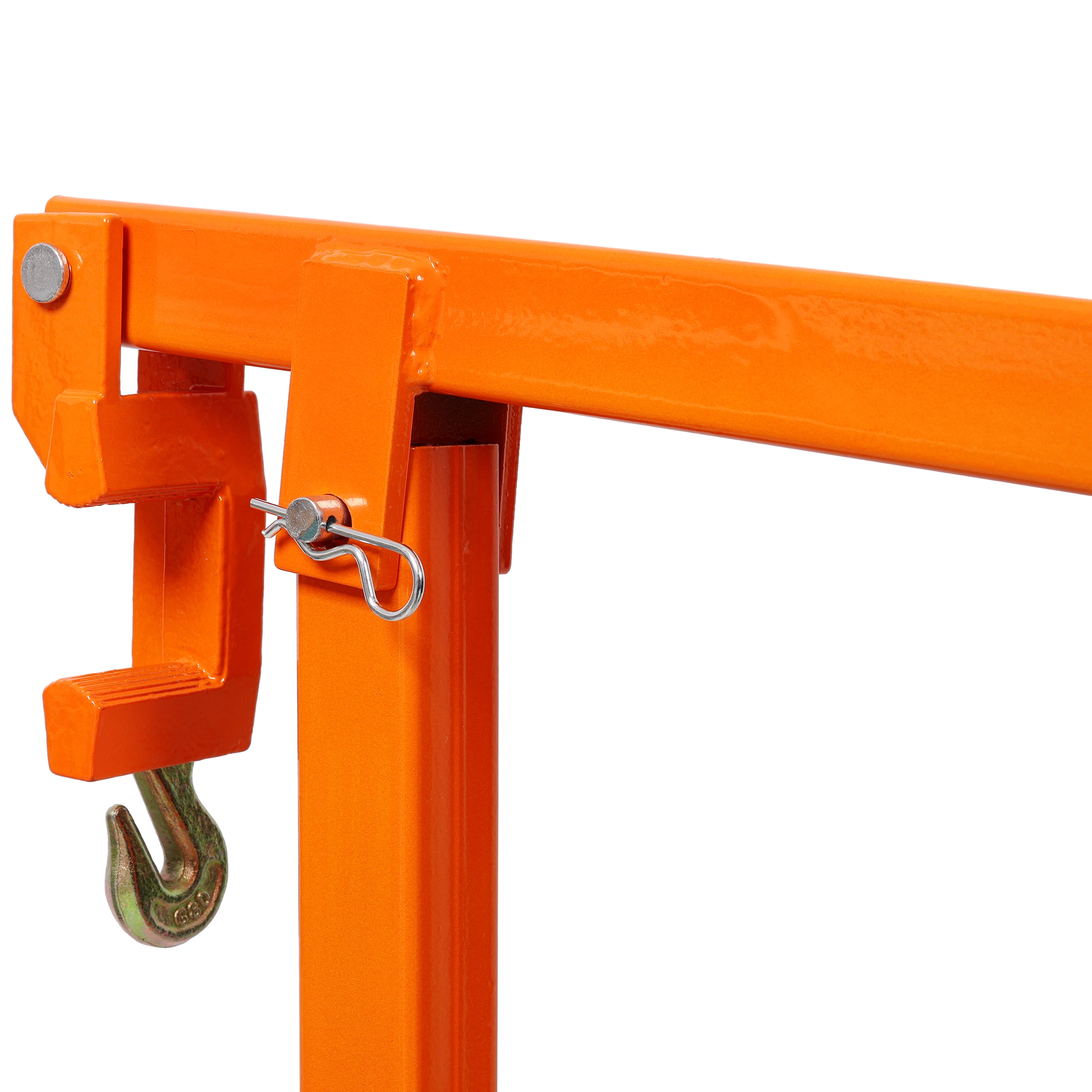 , 36" T Post Puller Fence Post Puller Heavy Duty Fence Post Puller with 47" Lifting Chain & T Post Puller Plate, ORANGE COLOR, Orange ,Carbon Steel ,