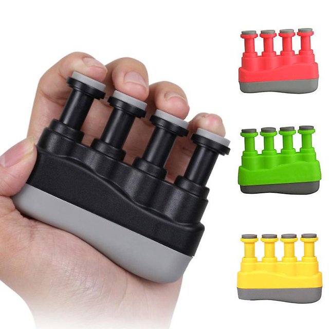 Entrenador de mano para guitarristas y músicos, ejercitador de dedos para guitarra, entrenador muscular para dedos, 4 Uds.