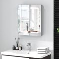 thumbnail image 2 of Gymax 23.5 x 27.5 Inch Bathroom Medicine Cabinet w/ Mirror LED Lighted Mirror Cabinet, 2 of 9