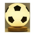thumbnail image 3 of Football Night Light Soccer LED Lamp With Wooden Stand Remote Control And Usb Rechargeable  Gifts For Girls Boys, 3 of 13