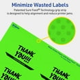 thumbnail image 5 of Avery Printable Oval Labels, Neon Green, 2" x 3-1/3", 640ct, 5 of 11