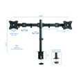 thumbnail image 4 of 37.5" Deluxe Adjustable Standing Desk Converter Dual Monitor Mount Bundle Gray, 4 of 8
