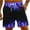 Purple#05, variant on Mens Swim Trunks Fashion Summer Oversized Printed Quarter Pants Beach Shorts Sports Casual Pants