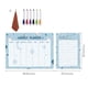 thumbnail image 3 of Pegatina de pizarra blanca magnética borrable para refrigerador | Planificador mensual semanal, tablero de programación móvil, imán fuerte PVC, 10ml, incluye 6 bolígrafos, toalla y ventosa, 3 of 7
