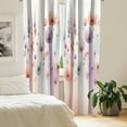 thumbnail image 3 of Ambesonne Floral 4-Panel Curtains, Dreamy Fantasy Woods Gentle, 56"x63", Coral Lilac Mint Green, 3 of 3