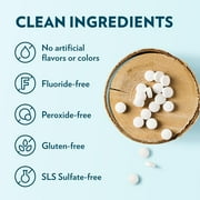 Toothpaste Tablets – Peppermint | Nano Hydroxyapatite Toothpaste Tablets Chewable | Fluoride Free l 90 Tabs