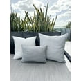 thumbnail image 2 of Seaside Smooth Grey Indoor Outdoor Pillow 14x20, 2 of 12