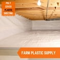 thumbnail image 5 of Farm Plastic Supply - White Plastic Sheeting - 6 mil - (10' x 100') - Thick Plastic Sheeting, Heavy Duty Polyethylene Film, Drop Cloth Vapor Barrier Covering for Crawl Space, 5 of 5