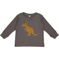 thumbnail image 3 of Inktastic Kangaroo Cute Boys or Girls Long Sleeve Toddler T-Shirt, 3 of 5