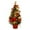 Red, variant on (Clearance) pdqouc 15.7 Inch Mini Christmas Tree, Small Artificial Christmas Tree with LED String Lights, Hanging Ornaments, Tabletop Christmas Tree with Lights for Holiday DIY Christmas Decorations